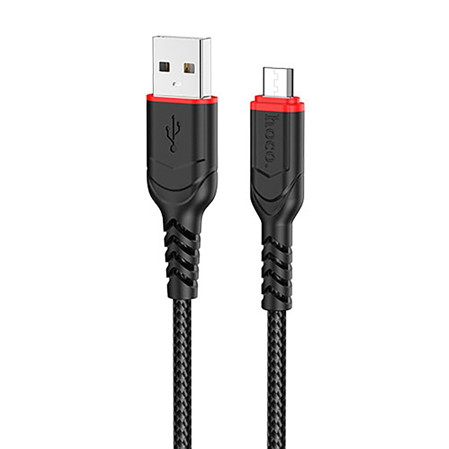 Кабель Hoco X59 2.4A (USB) на (Micro-USB) 100см нейлоновая оплетка (черный)