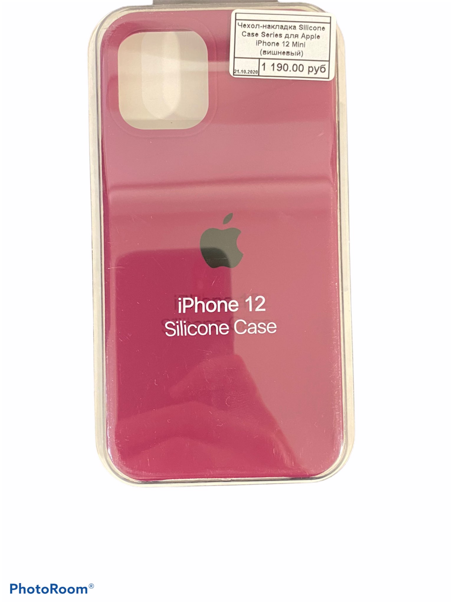 Чехол-накладка Silicone Case Series для Apple iPhone 12 Mini (вишневый)