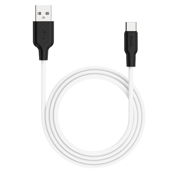 Кабель Hoco X21 Plus USB/Type-C 3.0A 200см (белый)