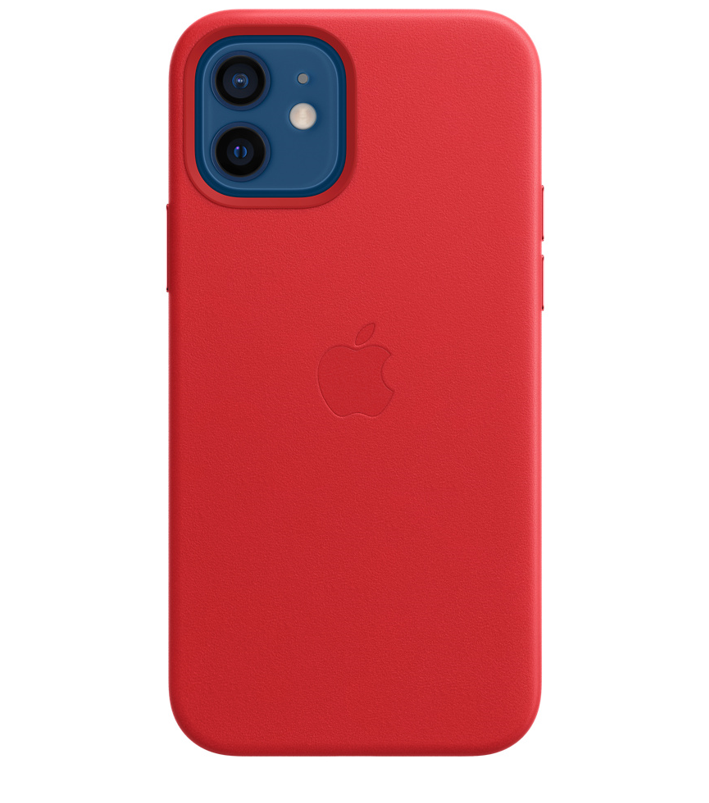 

Чехол-накладка Apple Leather Case для iPhone 12/12 Pro натуральная кожа (Red) (MHKD3ZE/A)