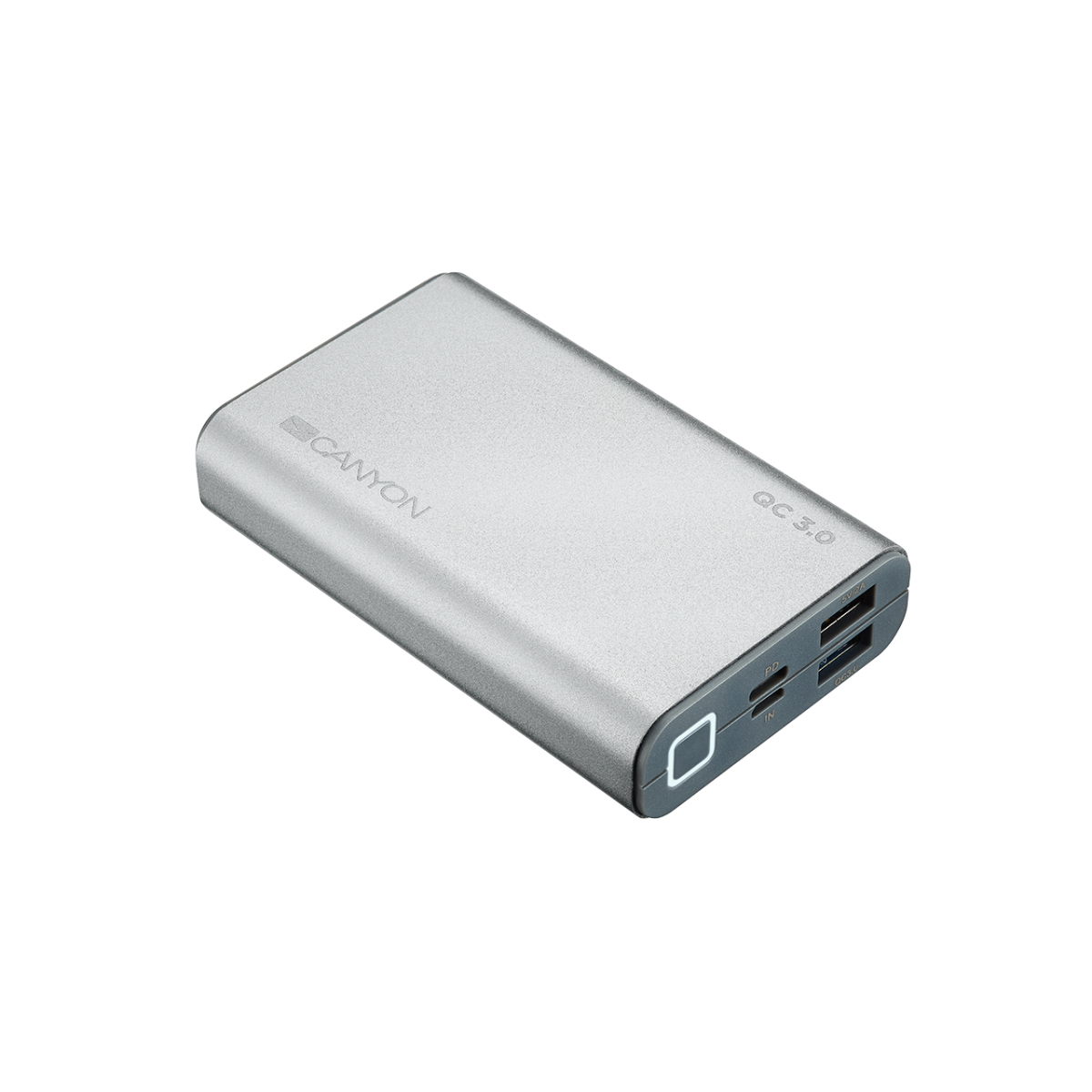 Внешний аккумулятор Canyon Li-Pol 10000mAh (CND-TPBQC10S) (серебристый)