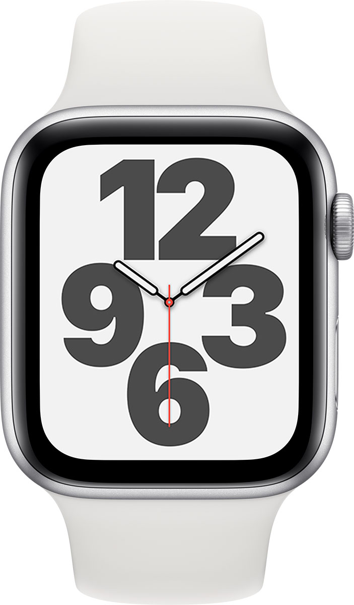 

Apple Watch SE 40mm (GPS) Siver Aluminum Case with White Sport Band (MYDM2)