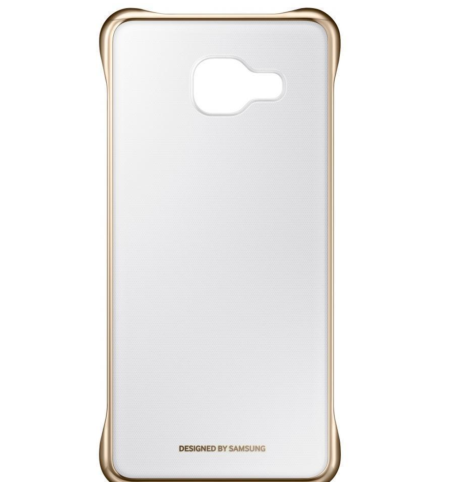

Чехол-накладка Samsung Clear Cover для Galaxy A3 (2016) пластик (прозрачный/золотой)