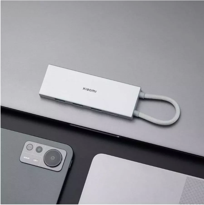 Адаптер Xiaomi Type-C 5 в 1 на 3хUSB 3.0/Type-C/HDMI (XMDS05YM) (Silver) Вид№2