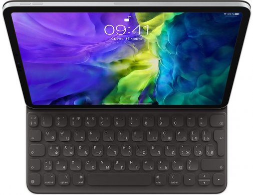 

Клавиатура Apple Smart Keyboard Folio для iPad Pro 11 (2th, 3th generation) русская (нейлон с подставкой) (черный) (MXNK2)