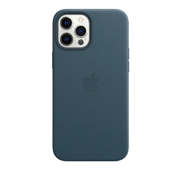 

Чехол-накладка Apple Leather Case для iPhone 12 Pro Max натуральная кожа (Baltic Blue) (MHKK3ZE/A)