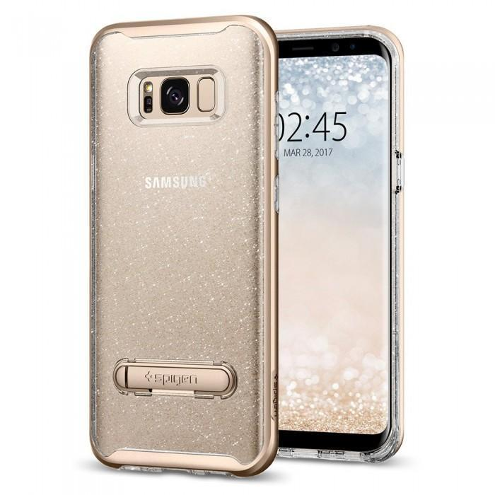 

Чехол-накладка Spigen Crystal Hybrid Glitter для Samsung Galaxy S8 (gold кварц) SGP 565CS21327