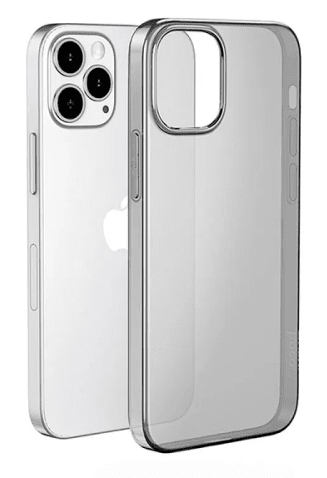 Чехол-накладка Hoco Light Series TPU для iPhone 15 Plus силиконовый (прозрачно-черный)