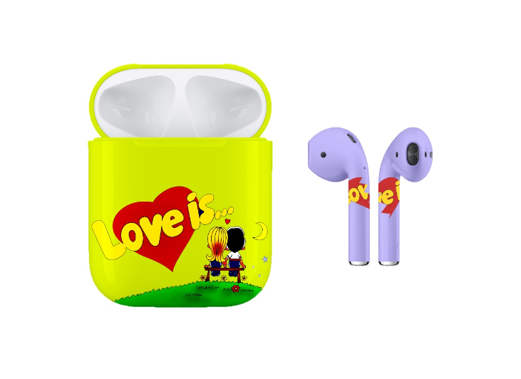 

Беспроводная гарнитура Apple AirPods 2 (Love Is Yellow)