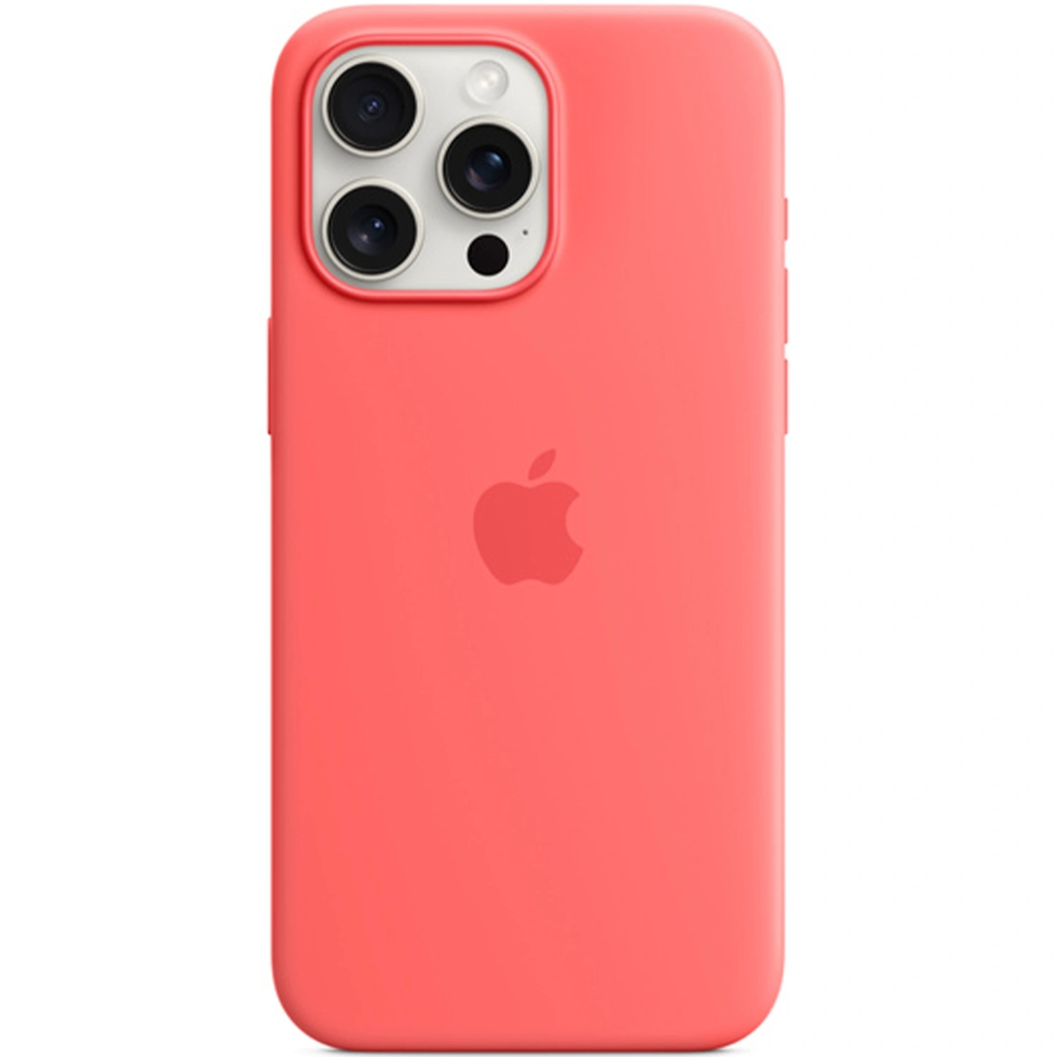 Чехол-накладка Silicone Case with MagSafe для iPhone 15 Pro Max силиконовый (коралловый)