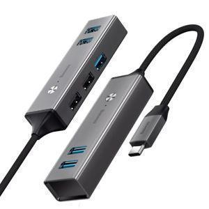 Адаптер Baseus USB Type-C на USB 3.0 х 1 / USB 2.0 х 3 (черный)