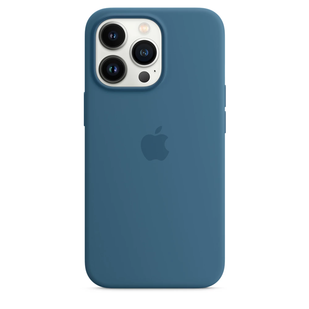 Чехол-накладка Silicone Case with MagSafe для iPhone 15 Pro Max силиконовый (синий)