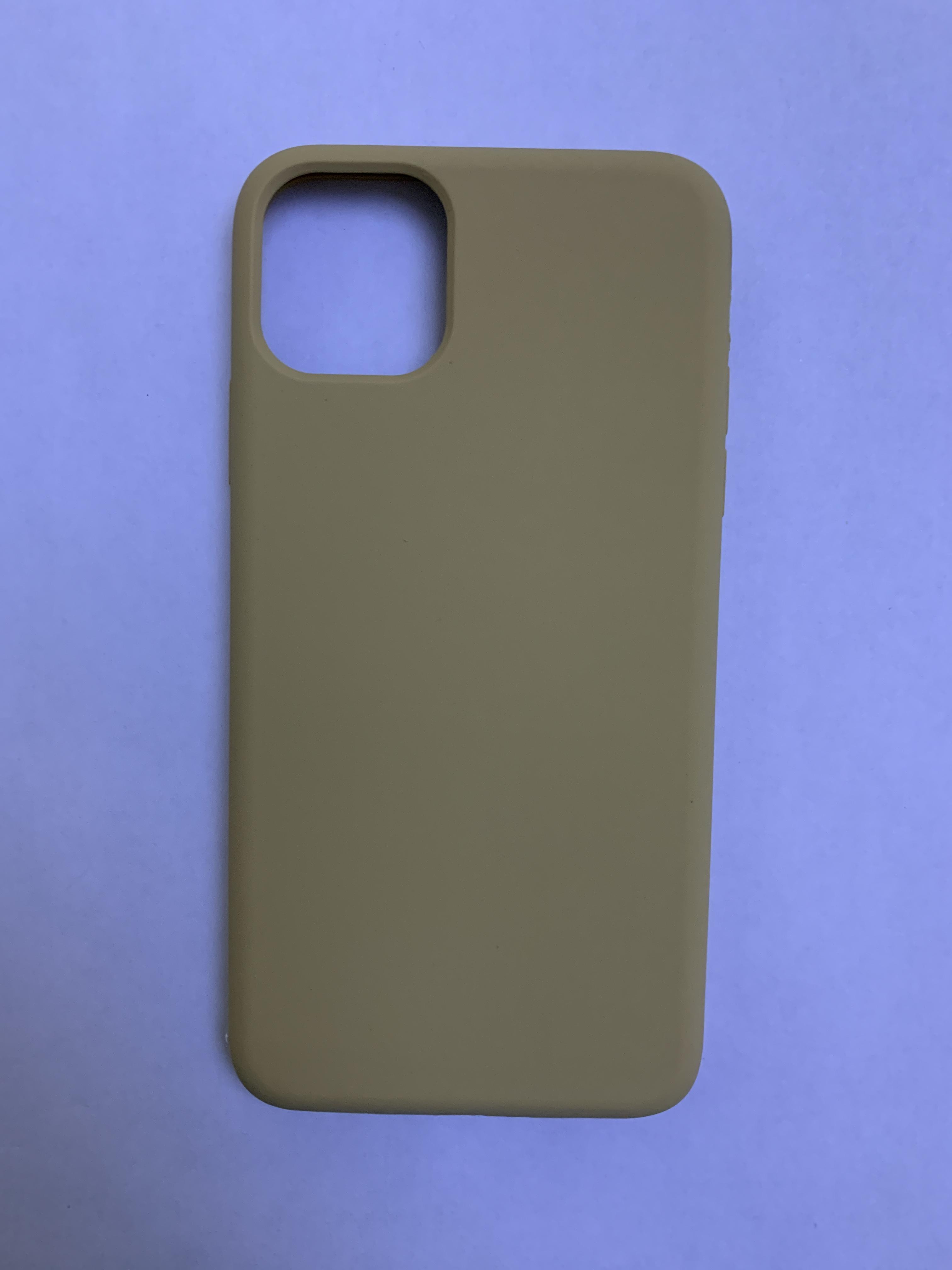 Чехол-накладка FaisON Silicone Case для Apple iPhone 11 Pro Max (кремовый)