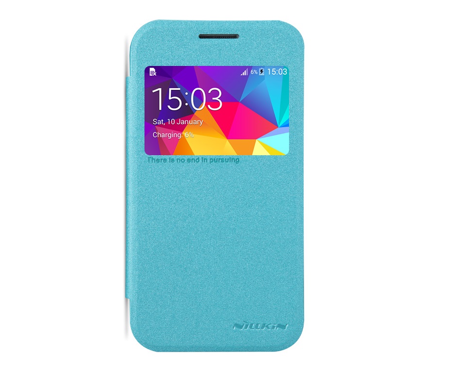 

Чехол-книжка Nillkin Sparkle Series для Samsung Galaxy S5 G900 пластик-полиуретан (голубой)