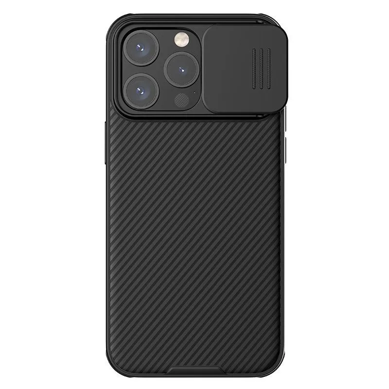 Чехол-накладка Nillkin CamShield Pro для iPhone 15 пластиковый (черный)