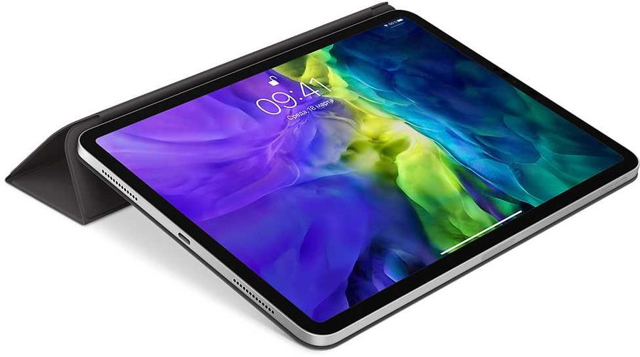 Чехол Apple Smart Folio для iPad Pro 11 (2018) / Pro 2 (11) 2020 / Pro 3 (11) 2021 (MXT42ZM/A) (полиуретан с подставкой) (Black) Вид№5