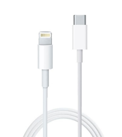 

Кабель USB Type-C на USB Lightning 100 см (белый)