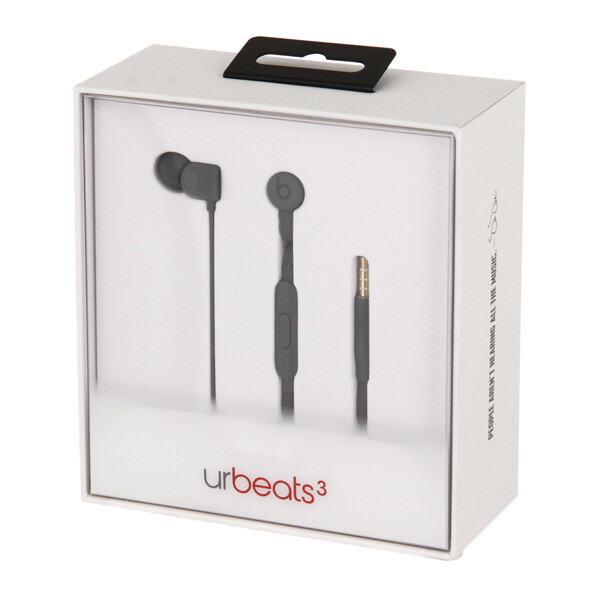 Проводная стерео-гарнитура Beats urBeats3 3.5mm (вакуумные с микрофоном) (черный) б/у