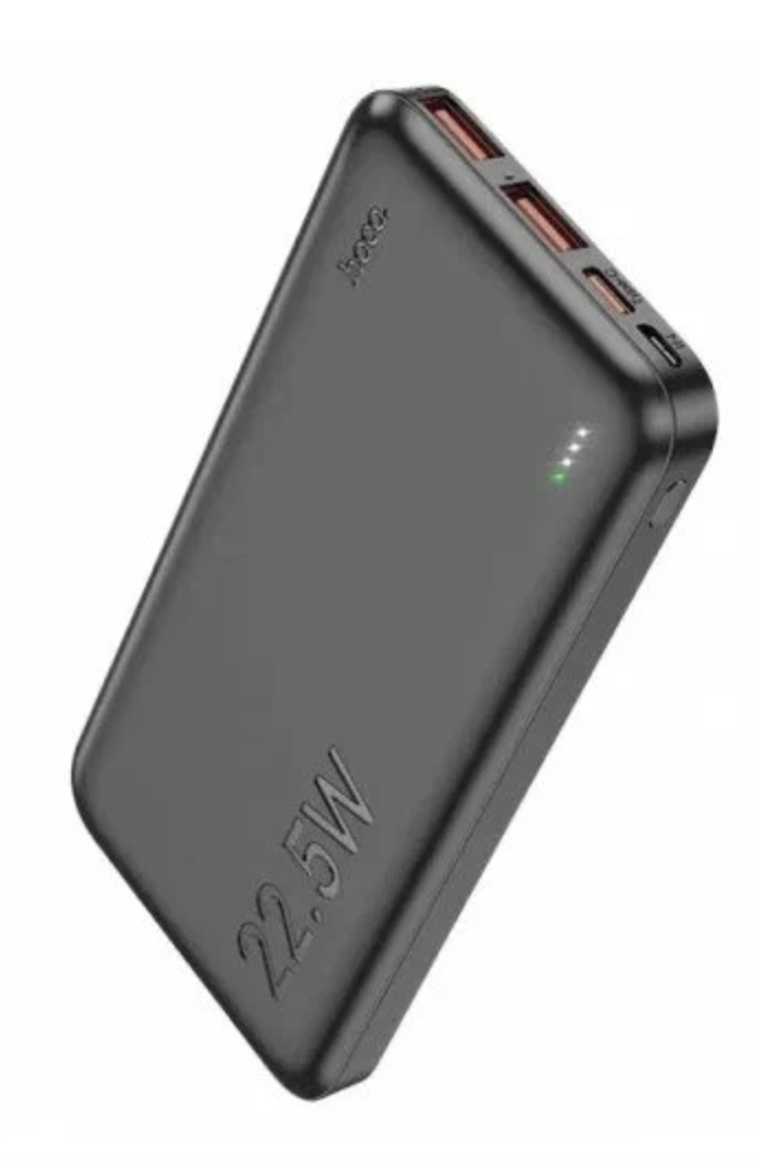

Универсальный внешний аккумулятор Hoco J101 Astute 10000mAh 22.5W USBx2/ Micro USB/ Type-C пластик (черный)