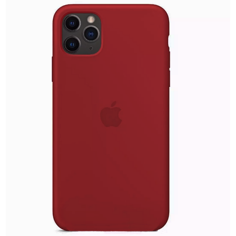 Чехол-накладка Silicone Case Series для Apple iPhone 11 Pro Max (бордовый)  купить в Москве! Цена, фото, характеристики, отзывы.