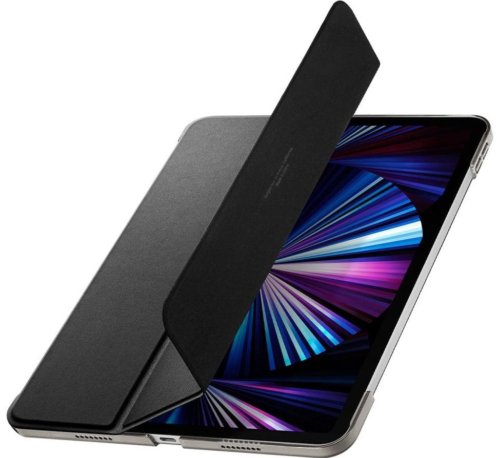 

Чехол Spigen Smart Fold для Apple iPad Pro 2 (11) 2020 / Pro 3 (11) 2021 искусственная кожа с подставкой (черный) (SGP ACS02887)