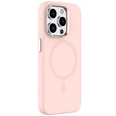 

Чехол-накладка Mutural Pure MagSafe для iPhone 16 Pro Max силиконовый (розовый)