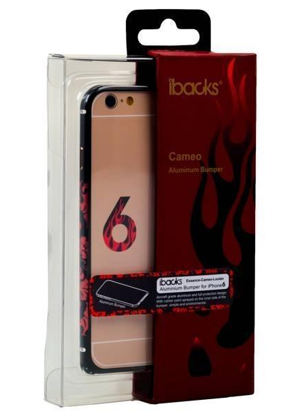 

Чехол-бампер iBacks Colorful Arc-shaped Loulan Aluminium для Apple iPhone 6/6S алюминиевый черный