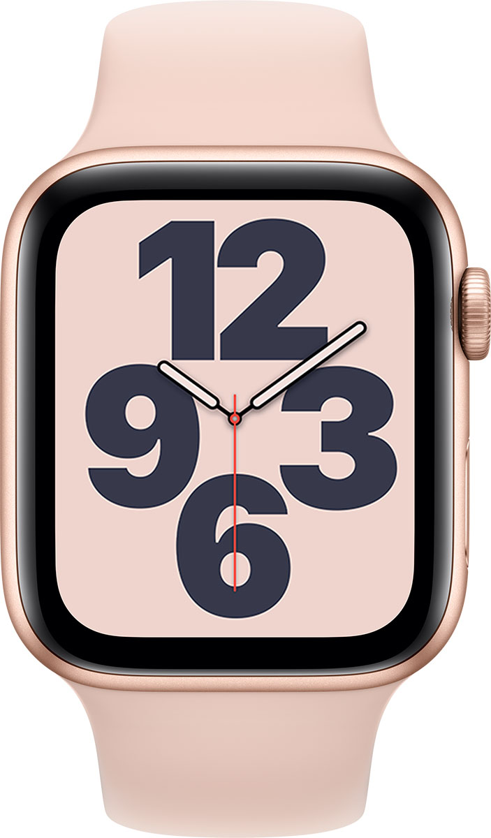 

Apple Watch SE 44mm (GPS) Gold Aluminum Case with Pink Sand Sport Band (MYDR2/MYE22)