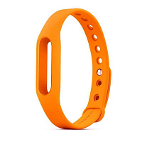 

Ремешок силиконовый для фитнес трекера Xiaomi Mi Band 2 (orange)