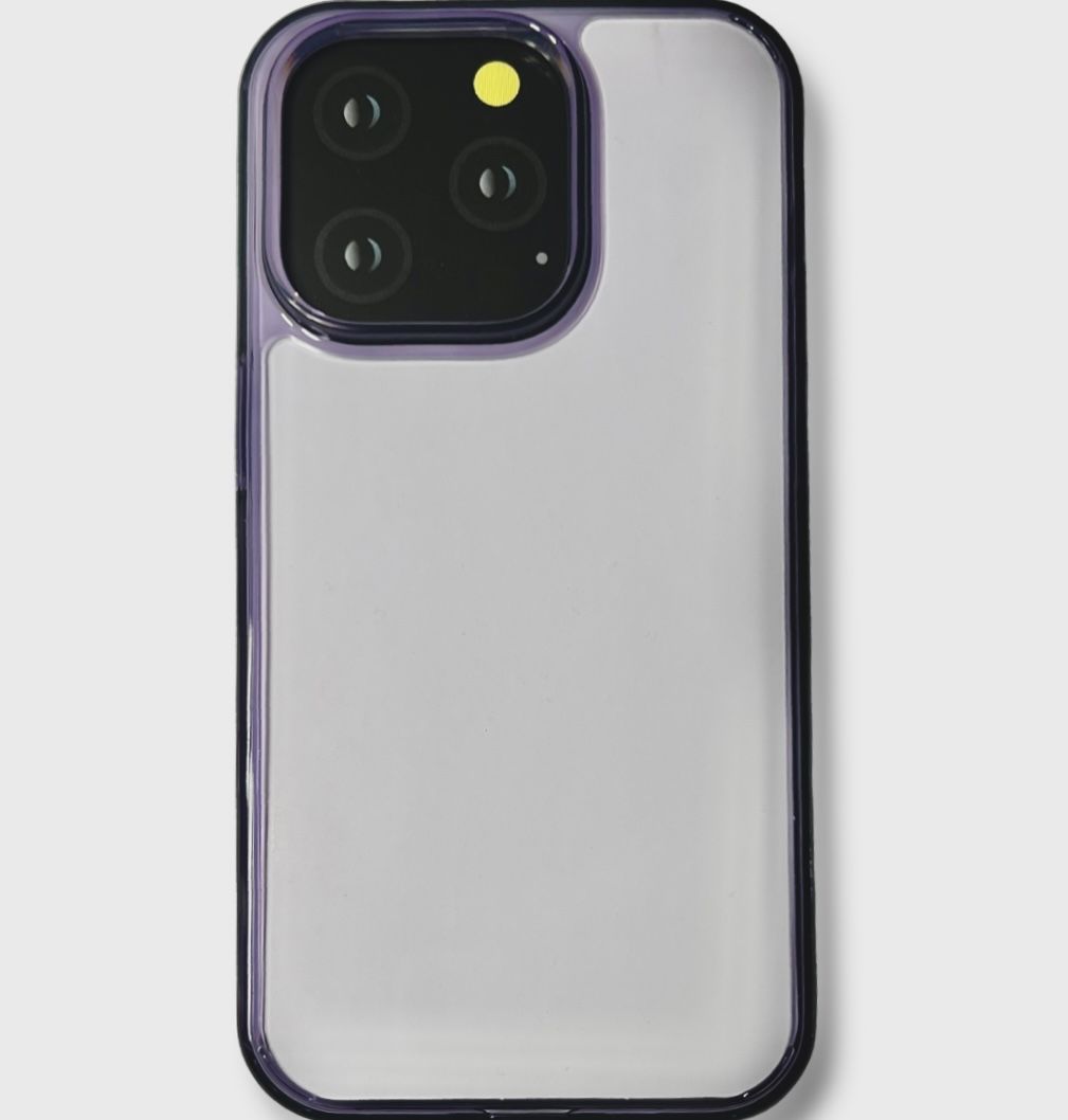 Чехол-накладка Kzdoo Guardian Case для iPhone 14 Pro силиконовый (прозрачно-фиолетовый)