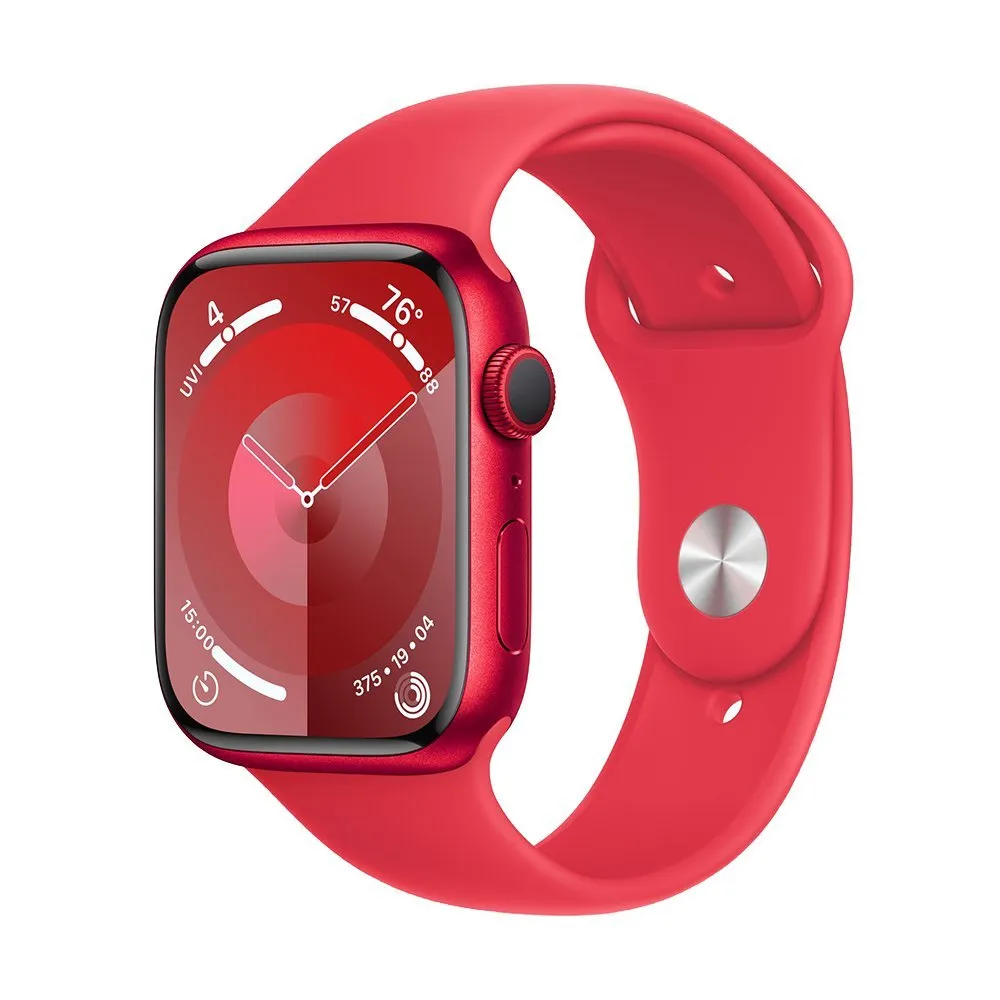 Apple Watch Series 9 45mm (GPS) Red Aluminum Case with Red Sport Band (M/L)  (MRXK3) купить в Москве! Часы Эпл по лучшей цене. Доставка, самовывоз