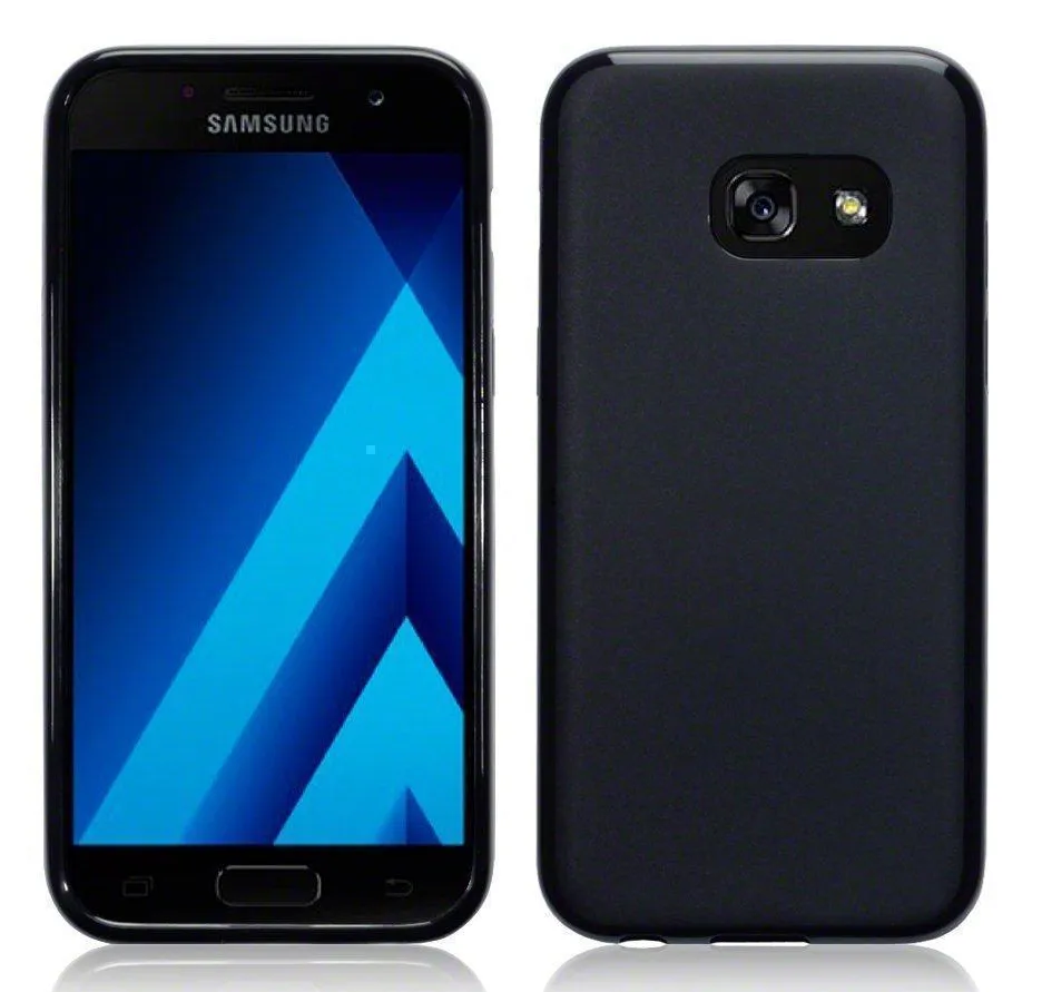 Чехол-накладка Fono для Samsung Galaxy A3 (2017) SM-A320 силиконовый  матовый (черный) купить в Москве! Цена, фото, характеристики, отзывы.