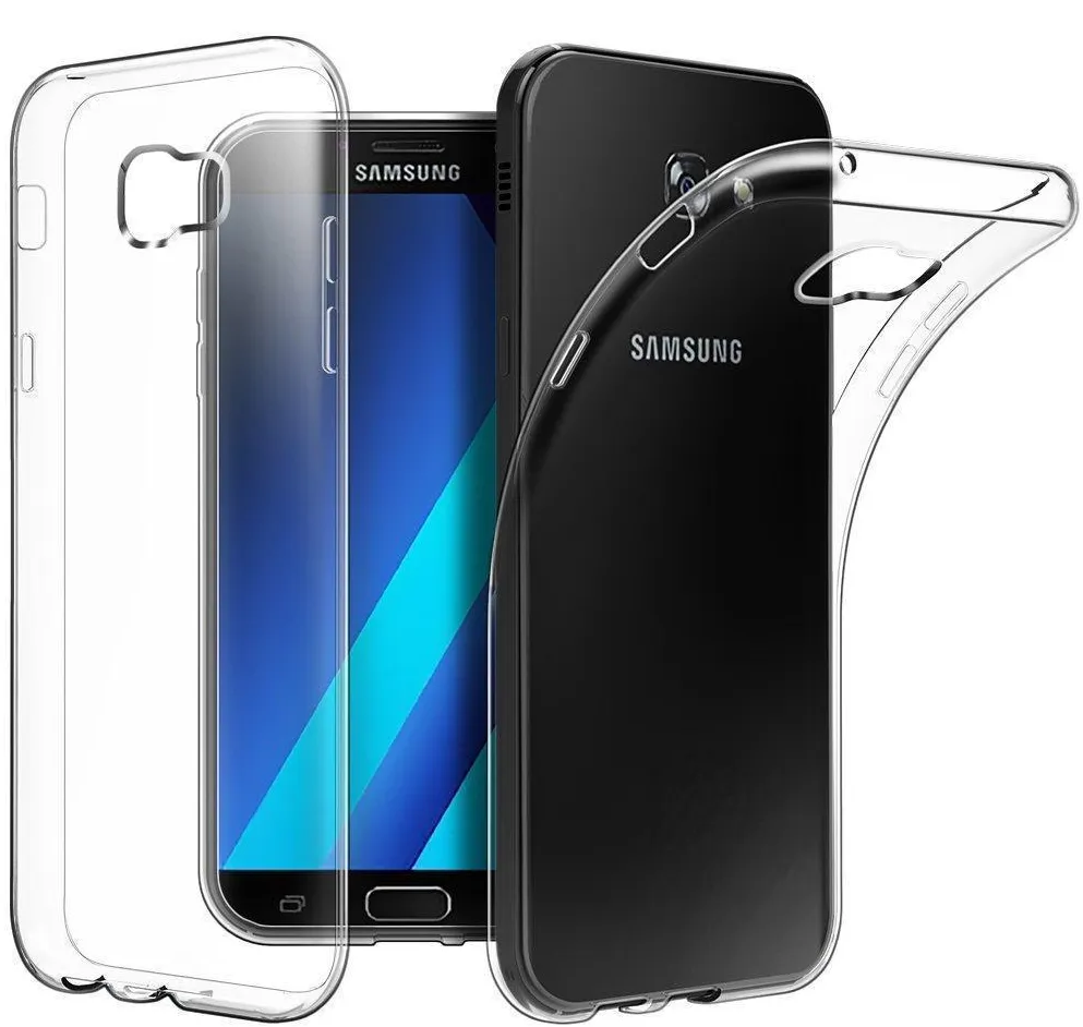 Чехол-накладка j-case 0.5mm THIN для Samsung Galaxy A3 (2017) SM-A320  силикон (прозрачный) купить в Москве! Цена, фото, характеристики, отзывы.